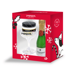 yogupet-box-cheers-uvaspet_s Yogupet Navidad Pack Champán Cheers&Pet + Copa Bebedero + Uvaspet para Perros y Gatos